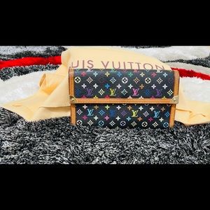 LOUIS VUITTON Multicolor Trifold Wallet